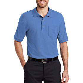 Port Authority Tall Silk Touch Polo with Pocket: PO-TLK500PT